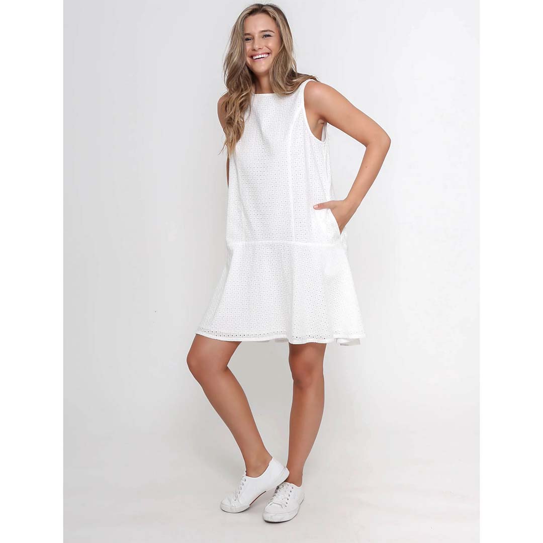 CRYSTAL DRESS (COTTON): Leoni