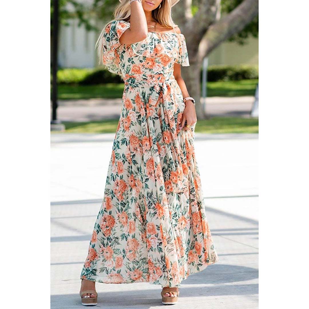 GARDENIA CHIFFON MAXI