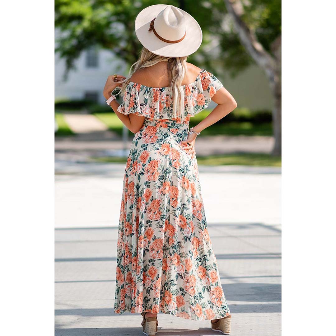 GARDENIA CHIFFON MAXI: Mulholland Drive