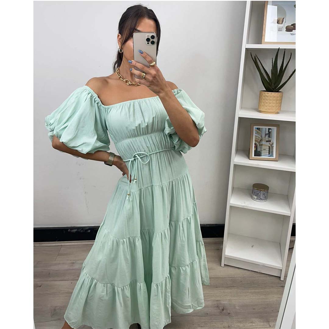 MAYBELLE DRESS (MINT): Pink Diamond